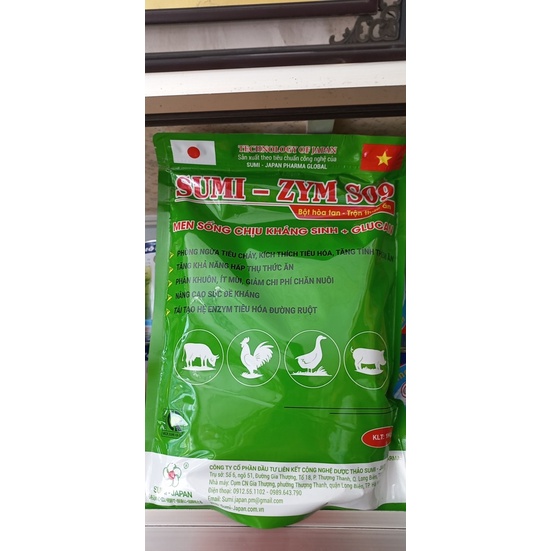 Sumi zym gói nhỏ 100g. men sống chịu kháng sinh cho chó mèo gà vịt tôm cá