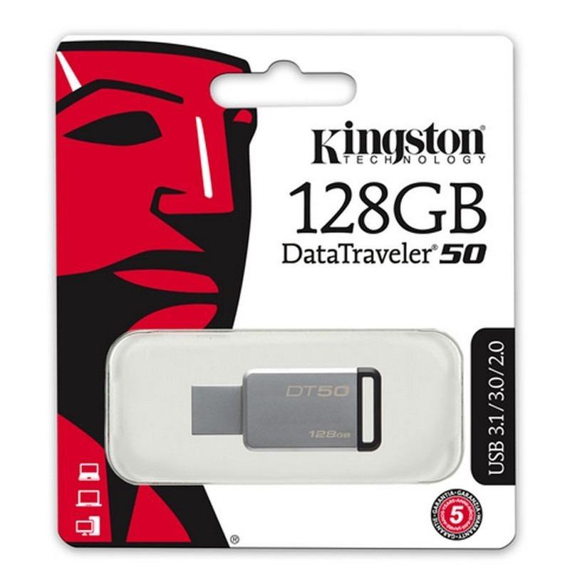 USB 3.1 Kingston DataTraveler DT50 128GB (Bạc)