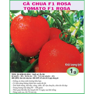 Hạt Giống Cà Chua Rosa ☘Nhập Khẩu☘ Sen Vàng Seeds - 10 gram