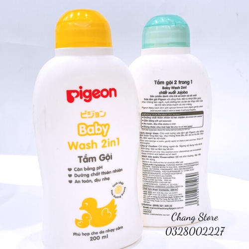 Sữa Tắm Gội 2 In 1 Pigeon 200ml/ 700ML