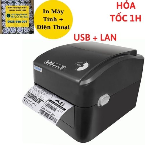 In Trên Điện Thoại Máy In Đơn Hàng Vận Chuyển Xprinter 420B ( USB + Lan )