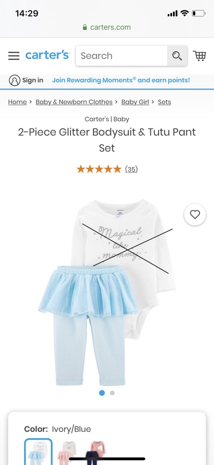 Chân váy kèm legging Carter