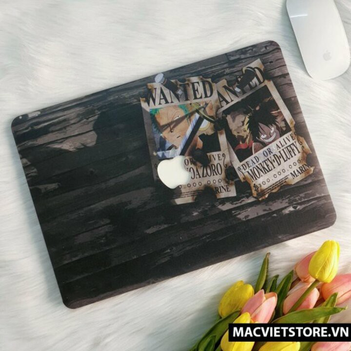 Ốp Macbook Hình One Piece Đủ Dòng (Tặng Kèm Phủ Phím Và Set Nút Chống Bụi)