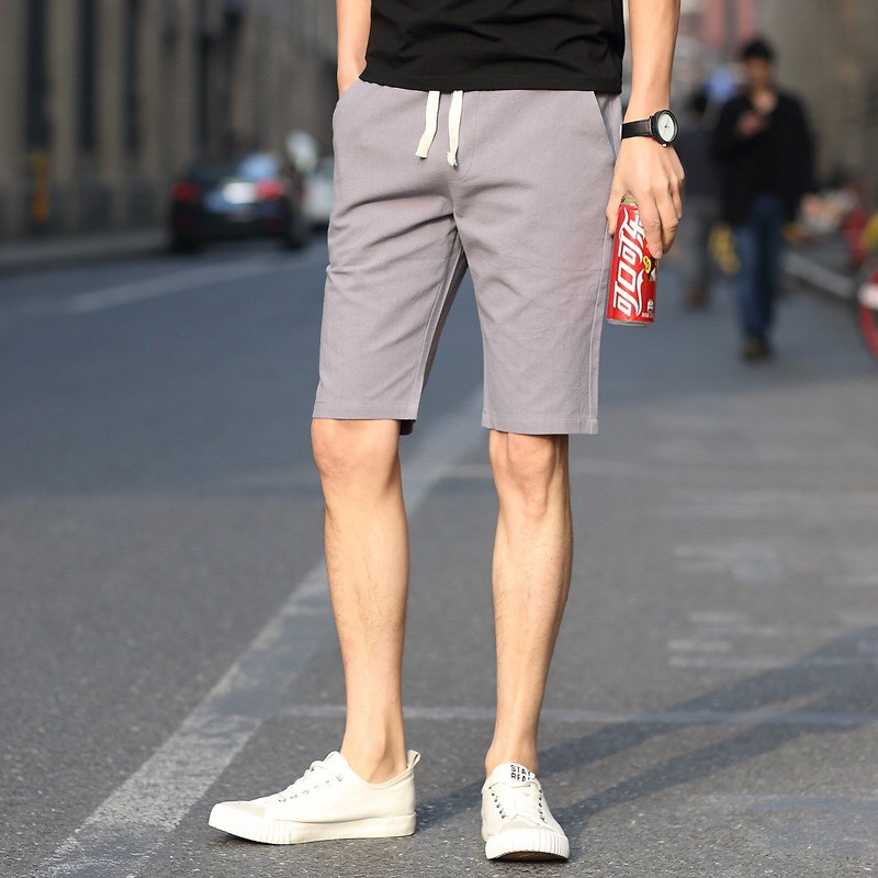 Quần short kaki nam ⚡️ ẢNH CHỤP THẬT ⚡️ SỌT ĐÙI LỮNG TRƠN LƯNG THUN DÂY RÚT NHIỀU MÀU