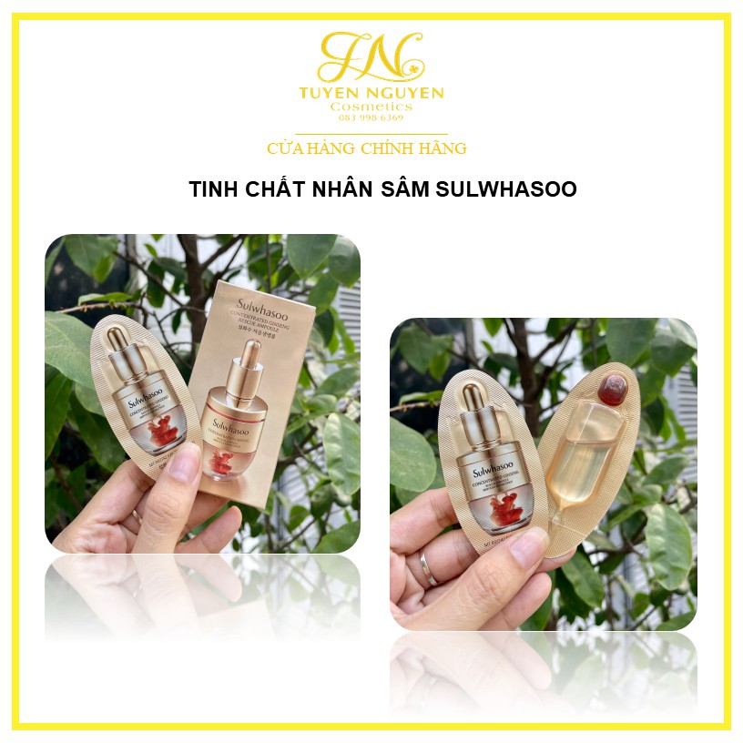 Mini Tinh chất nhân sâm cô đặc Sulwhasoo Concentrated Ginseng Rescue Ampoule mini 3.5g