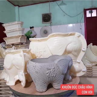 Khuôn đúc chậu hình con voi nhựa ABS