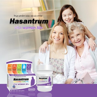 HASANTRUM VITAL WOMEN 50+ Vitamin tổng hợp cho nữ trung niên - Combo Liệu trình 2 tháng
