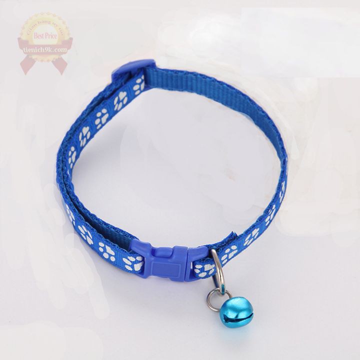 Vòng cổ chó mèo có chuông điều chỉnh độ to | Dây yếm chó mèo cún F775SP1