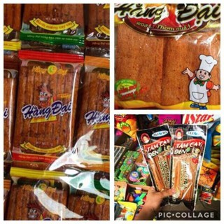 Combo 1 bịch Hắng đại 60 gói nhỏ. Bịch Hằng Đại to và 10 gói tăm cay đen