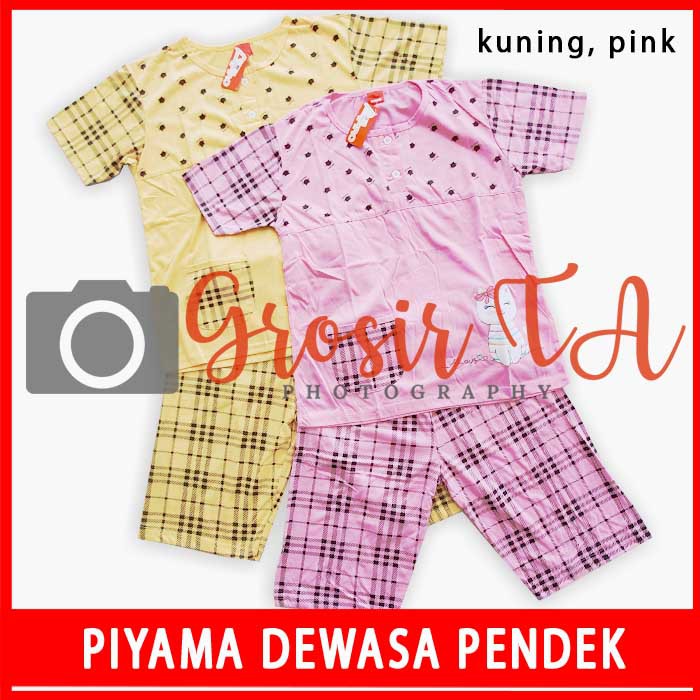 Bộ Đồ Ngủ Pijama Tay Ngắn 3 / 4 Thân Thiện Với Môi Trường Gta Babydoll Amro - Gta0187