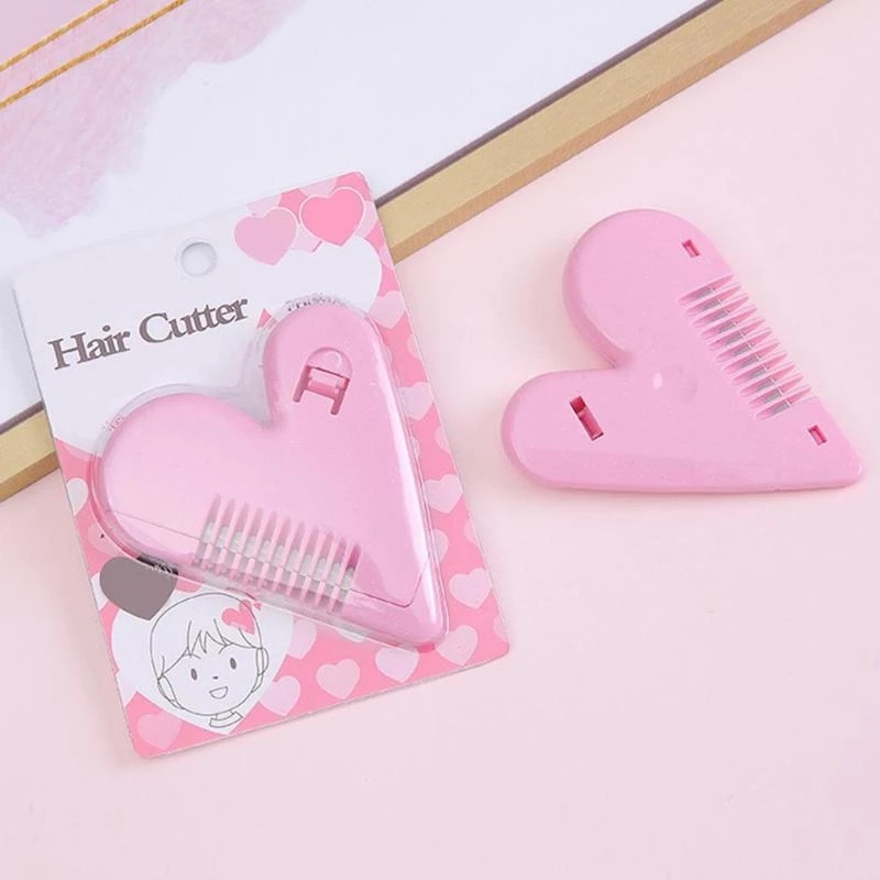 [Hàng mới về] Dụng cụ tẩy lông mini hai mặt trái tim màu hồng xinh xắn