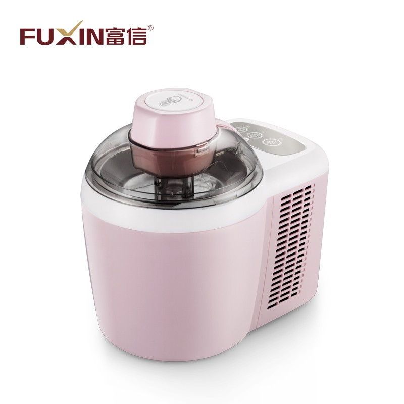 Máy làm kem tự động Fuxin 600ml (ICM-700A-1) - Hồng