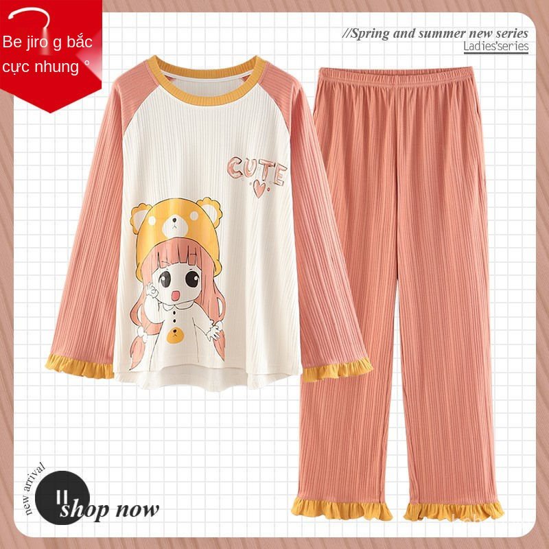 bộ ngủ nữ 20 mẫu thu đông cotton cao cấp dễ thương đồ mặc nhà | BigBuy360 - bigbuy360.vn