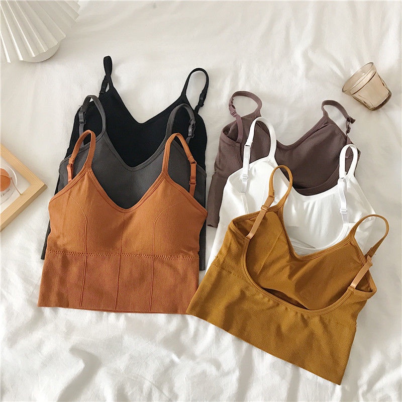 Áo Lót Hai Dây Lưng Ngắn Cỡ Nhỏ Thời Trang Cho Nữ