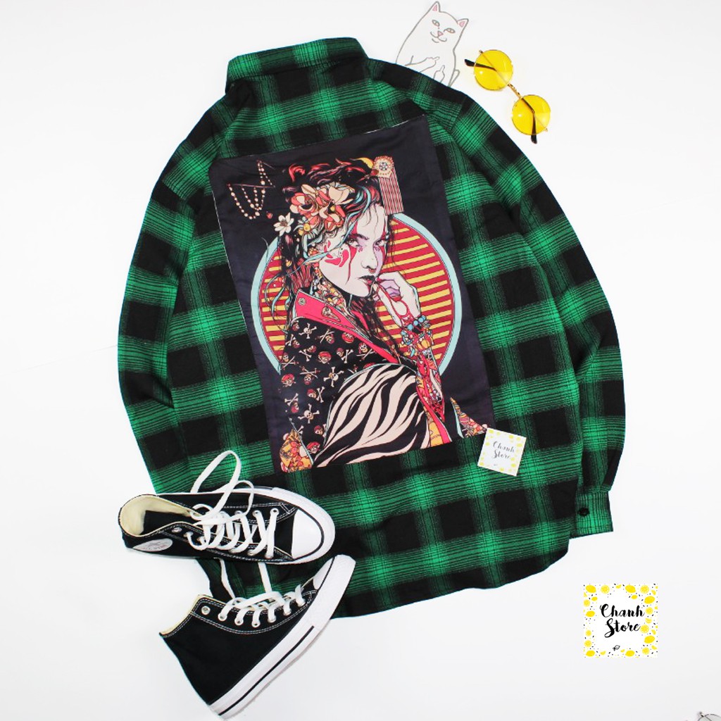 Áo Sơ Mi  Flannel Geisha – (Freeship từ 150k) – Hình thật 100% | BigBuy360 - bigbuy360.vn
