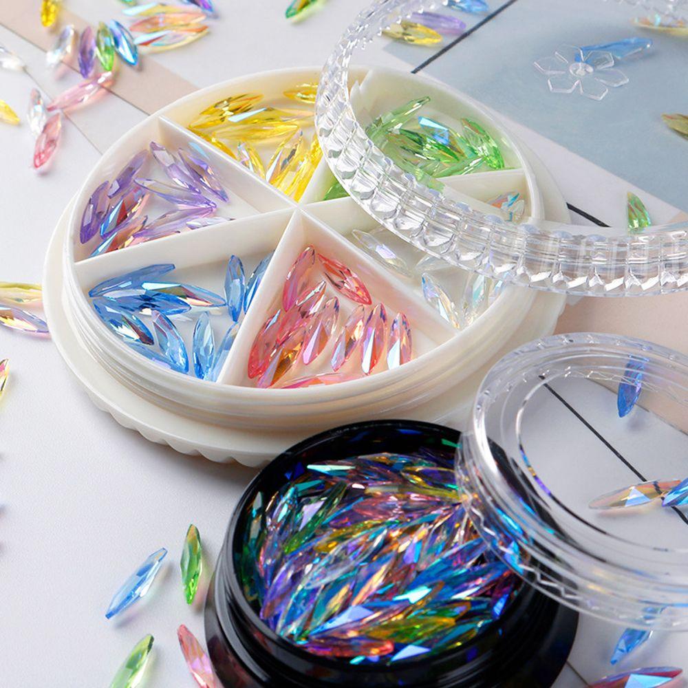 Móng Tay Giả Hình Mắt Ngựa Đại Dương Độc Đáo|Hạt Nhựa 3X11mm Nhiều Màu Sắc Đính Móng Tay Nghệ Thuật Charms