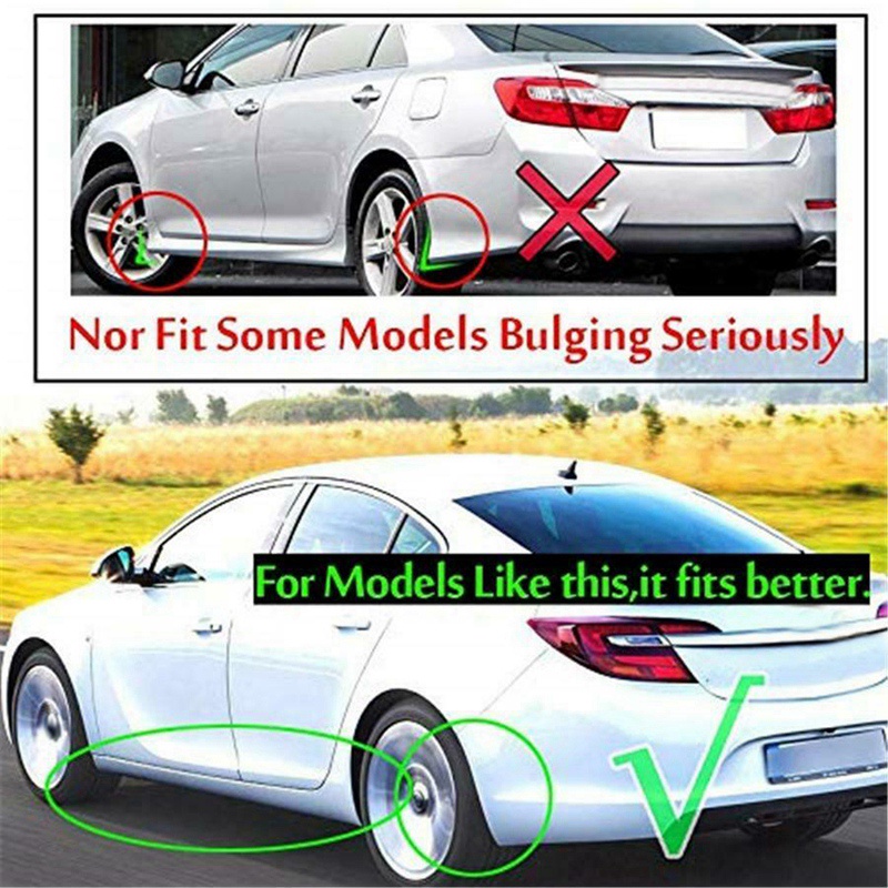 4 cái Tấm chắn bùn đa năng Tấm chắn bùn Bảo vệ tia nước cho xe SUV Sedan Toyota Honda Ford Nissan-BMW-Mercedes-Audi