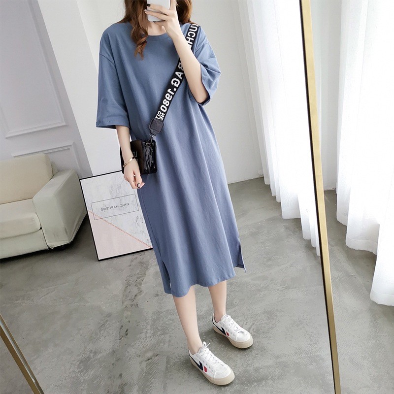 Váy Xuông Dài Rộng Đủ Size 40-85kg, Chất Cotton Tici, Váy Dài Form Rộng, Bầu Bí Mặc Thoải Mái | BigBuy360 - bigbuy360.vn