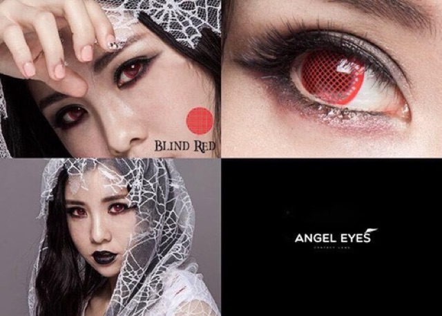 Contactlens coplay Halloween kèm khay gương