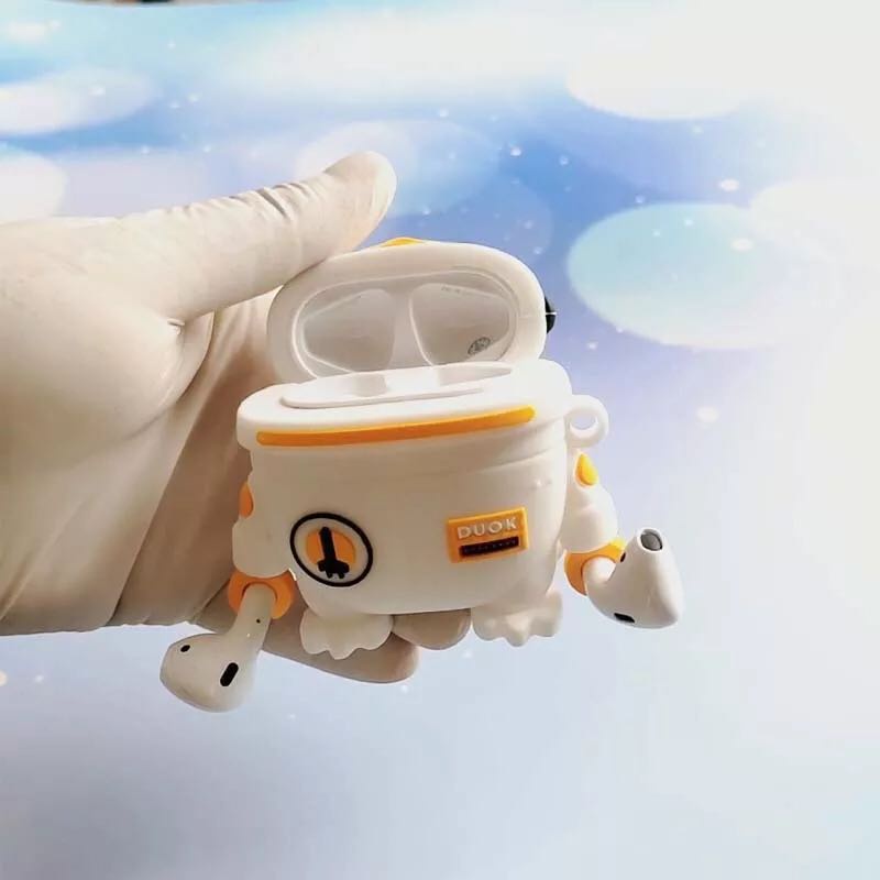 Vỏ Bảo Vệ Hộp Sạc Tai Nghe Airpods 1/2/pro Bằng Silicone Hình Chú Vịt/Gà Dễ Thương