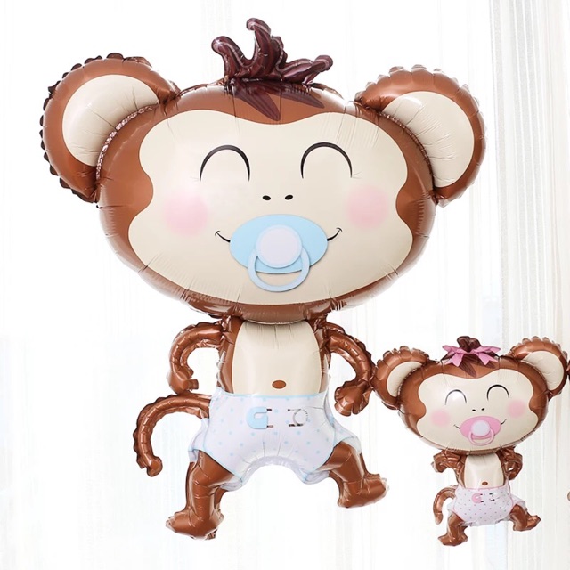 Bóng khỉ ngậm ti giả siêu kute