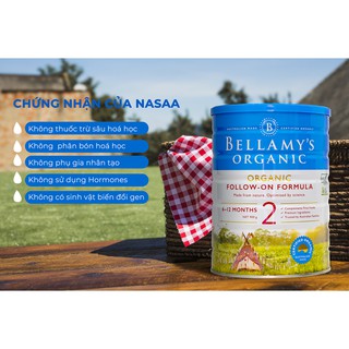 Sữa Bột Bellamy's Organic Số 2 900g