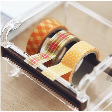 Hộp cắt băng dính washi tape - Giá để băng dán washi tape DIY