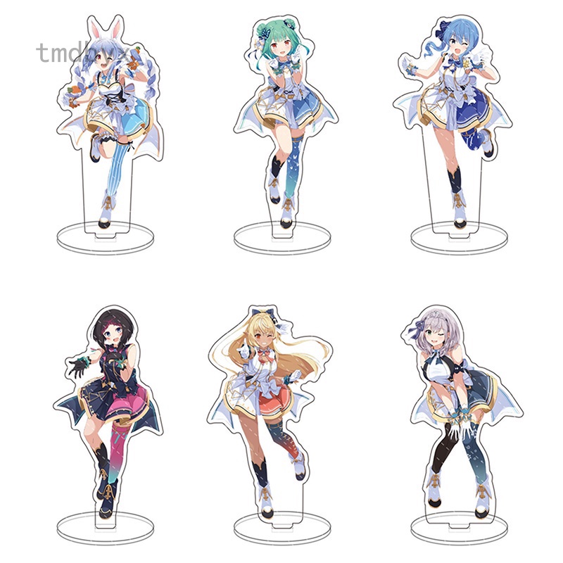 Tmdbyx Mô hình nhân vật Usada Pekora Uruha Rushia Hosimati Suisei Inugami Korone bằng acrylic kèm giá đỡ
