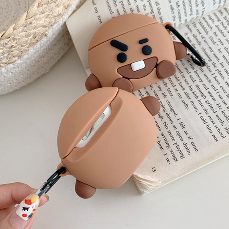 Vỏ Bảo Vệ Hộp Đựng Tai Nghe Airpods Hình Bt21 Chống Đạn Độc Đáo