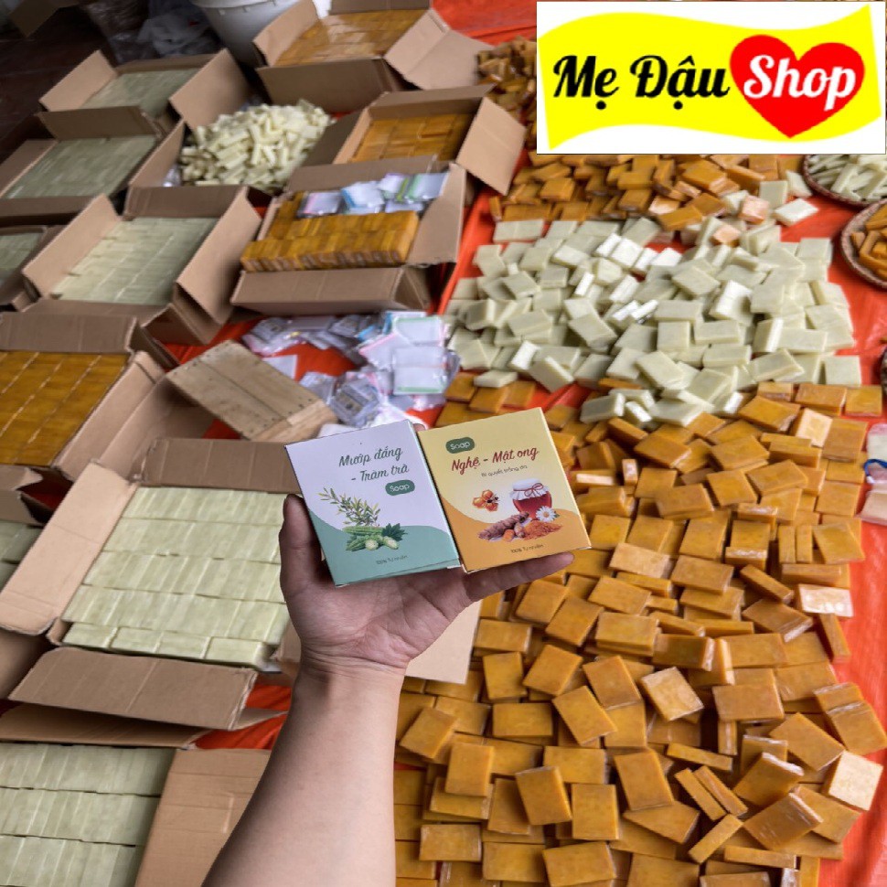 Xà Bông Nghệ Xà Phòng Mướp Đắng Cao Cấp Soap Base Handmade - Mẹ Đậu Shop