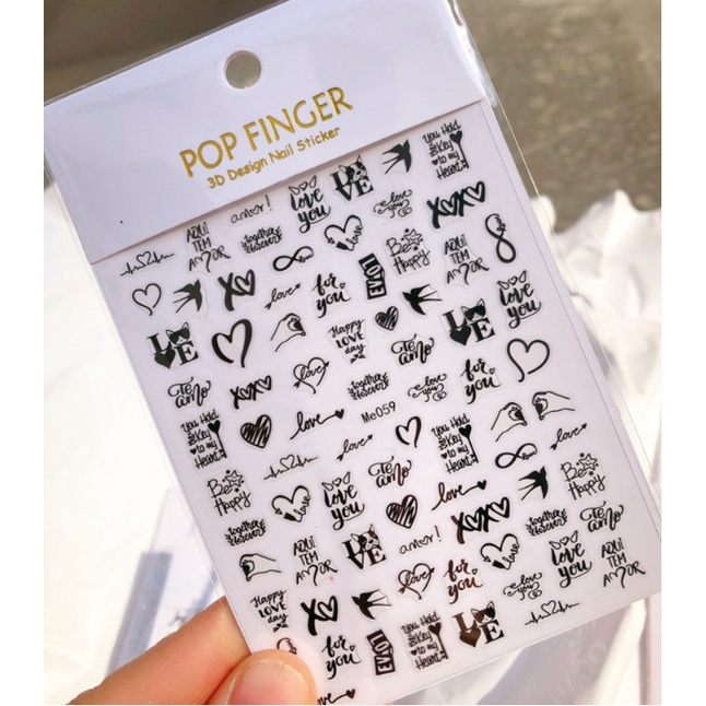 sticker trang trí nail me059