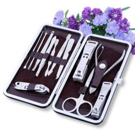Bộ kìm làm móng đa năng 12 món cao cấp loại lớn - bộ sản phẩm chăm sóc móng cao cấp đa năng 12 in 1