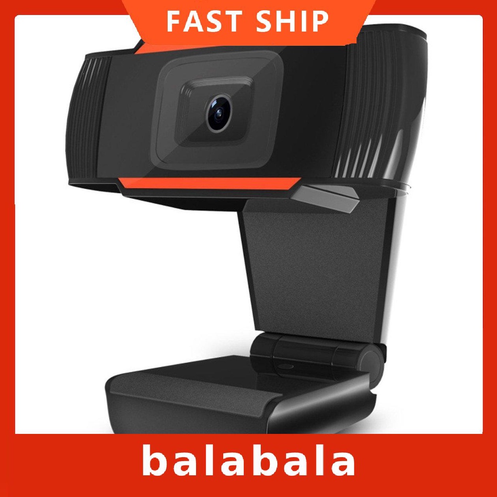 Webcam Camera 720p Usb Có Thể Xoay Kèm Micro Tiện Dụng Cho Máy Tính Pc