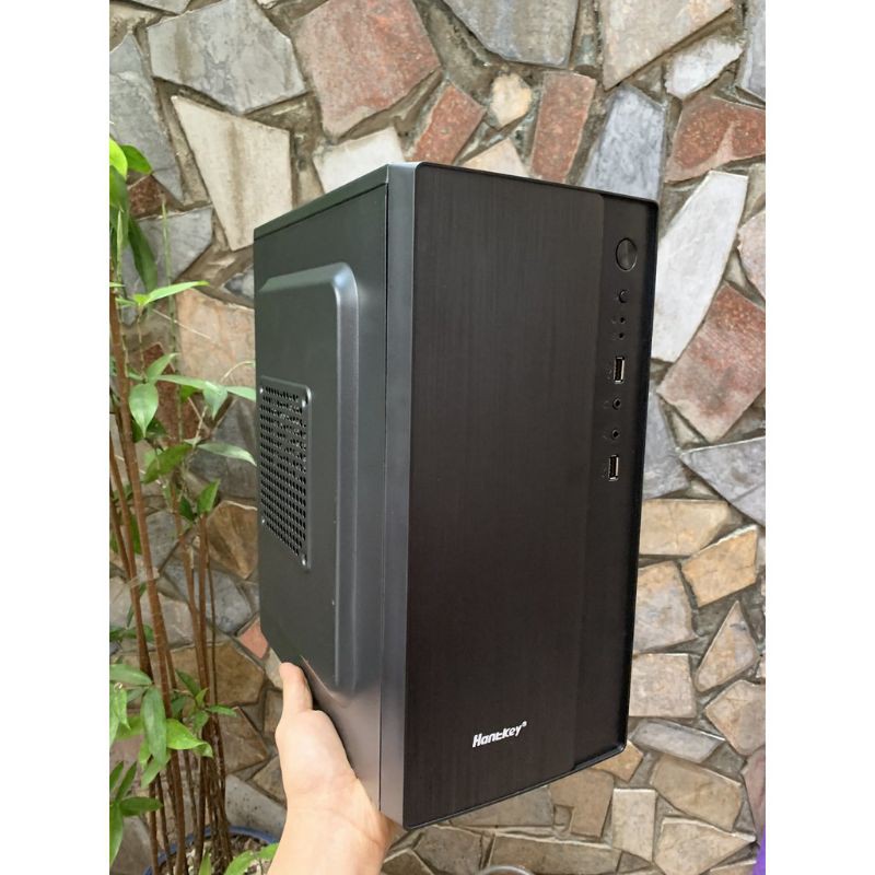 Vỏ CASE MINI Hantkey Tặng kèm đầy đủ vít / Hỗ trợ main M-ATX ( H310 . H81 . H61 . B365 v.v )