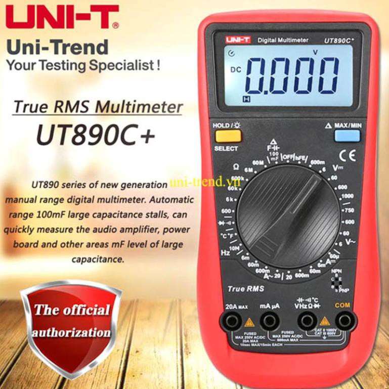 UT890C+ TrueRMS Đồng hồ vạn năng điện tử Uni-Trend