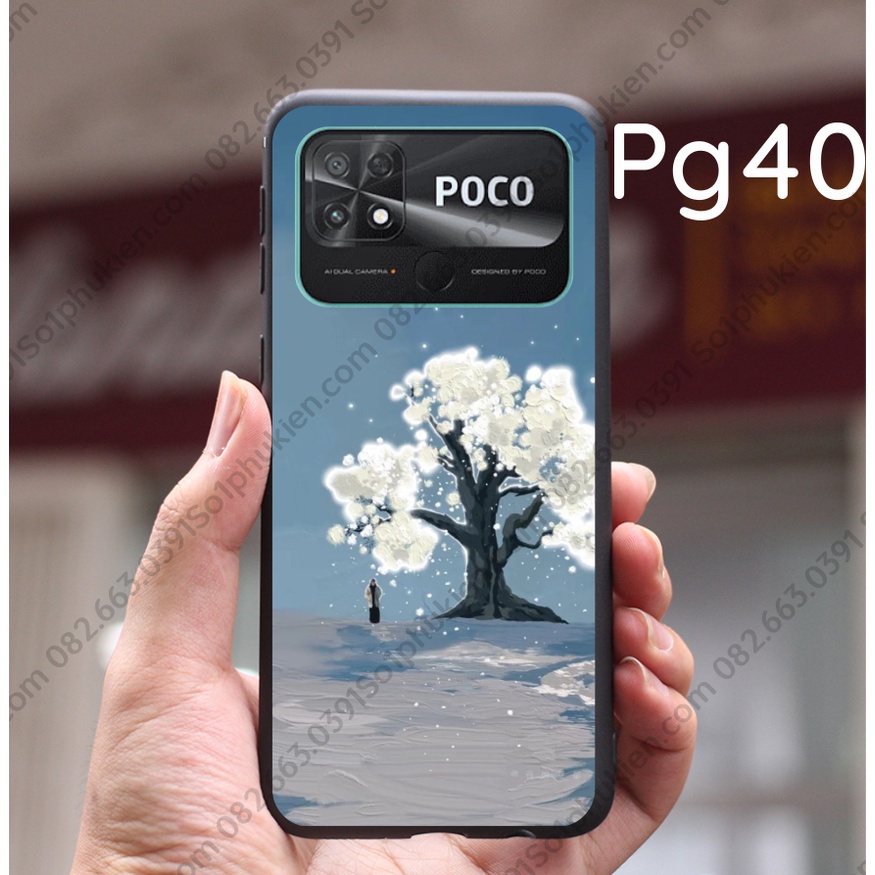 Ốp lưng Xiaomi Poco C40 dẻo  in hình sắc nét hoạt hình dễ thương