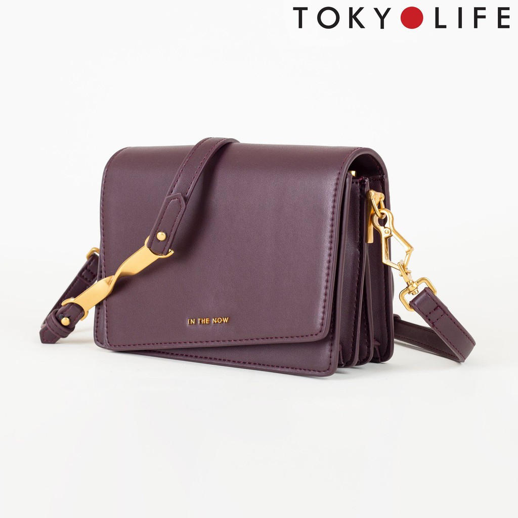 Túi nữ đeo chéo TOKYOLIFE quai da tiện dụng, phong cách thanh lịch E9BAG013F