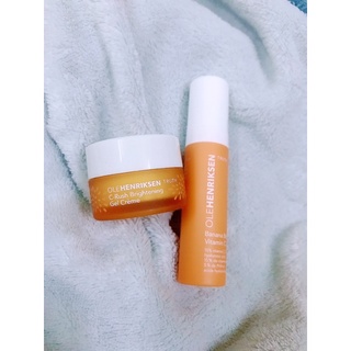 Bộ dưỡng sáng da mờ thâm olehenriksen glow bright now set