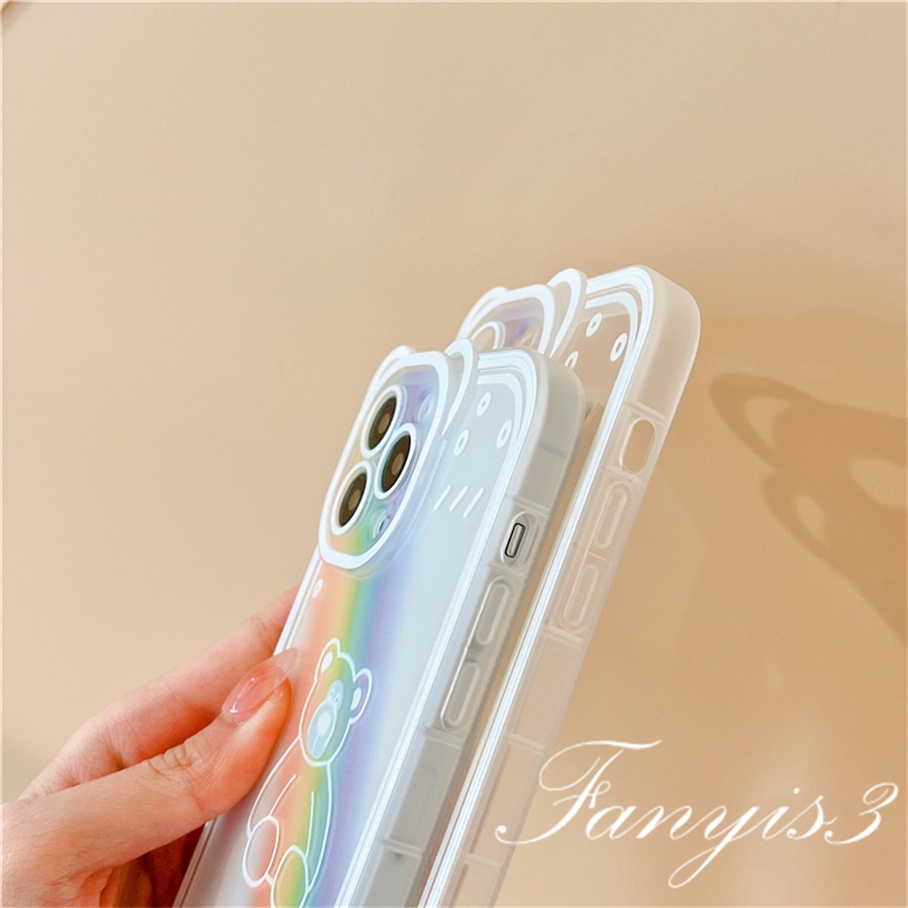 Ốp Điện Thoại Mềm Trong Suốt Họa Tiết Tai Mèo Cho iPhone 14 13 12 11 Pro Max X XR Xs Max 8 7 6 6s Plus SE 2020