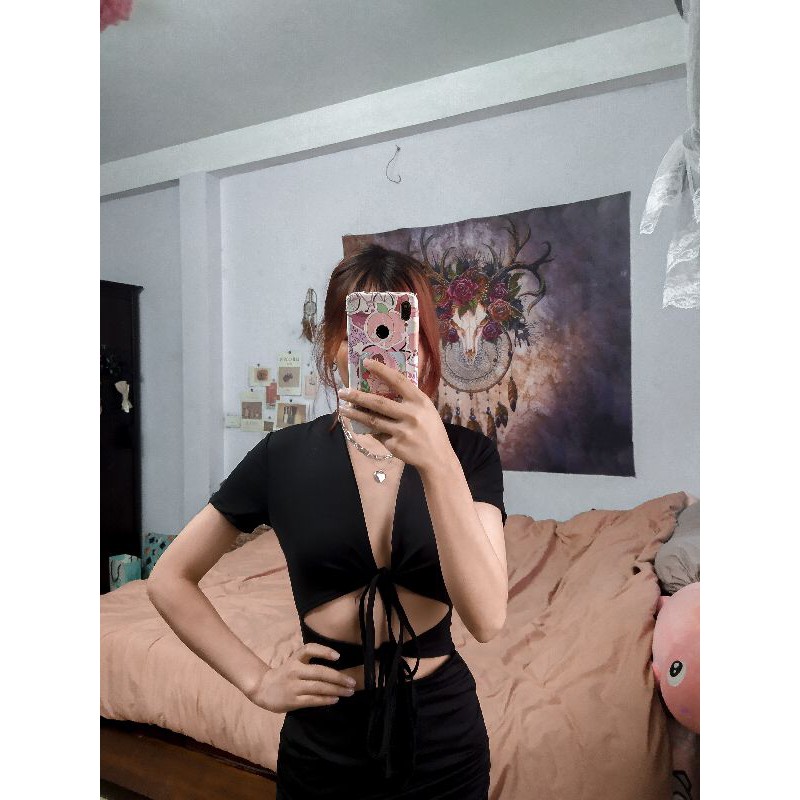 (Ảnh thật) Váy dây đôi buộc ngực thời trang | BigBuy360 - bigbuy360.vn