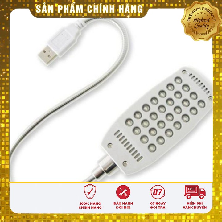 [ Rẻ & Bền ] Đèn led usb 28 bóng siêu sáng ( ĐEN )