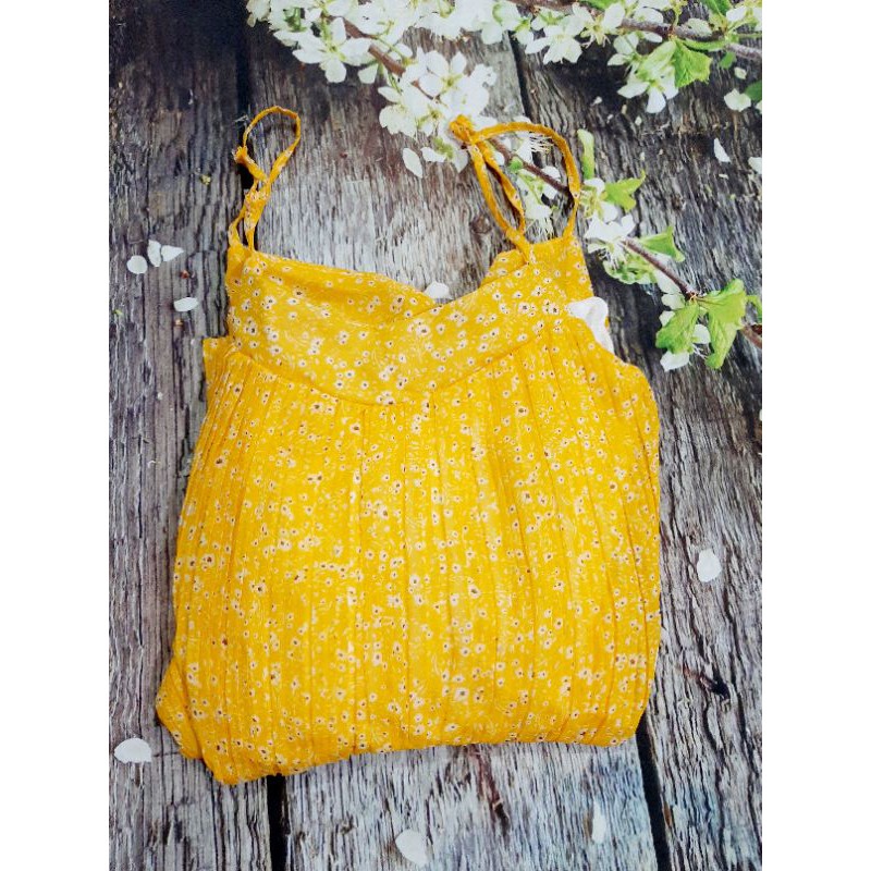 Đầm hoa nhí dập ly 2 dây | BigBuy360 - bigbuy360.vn