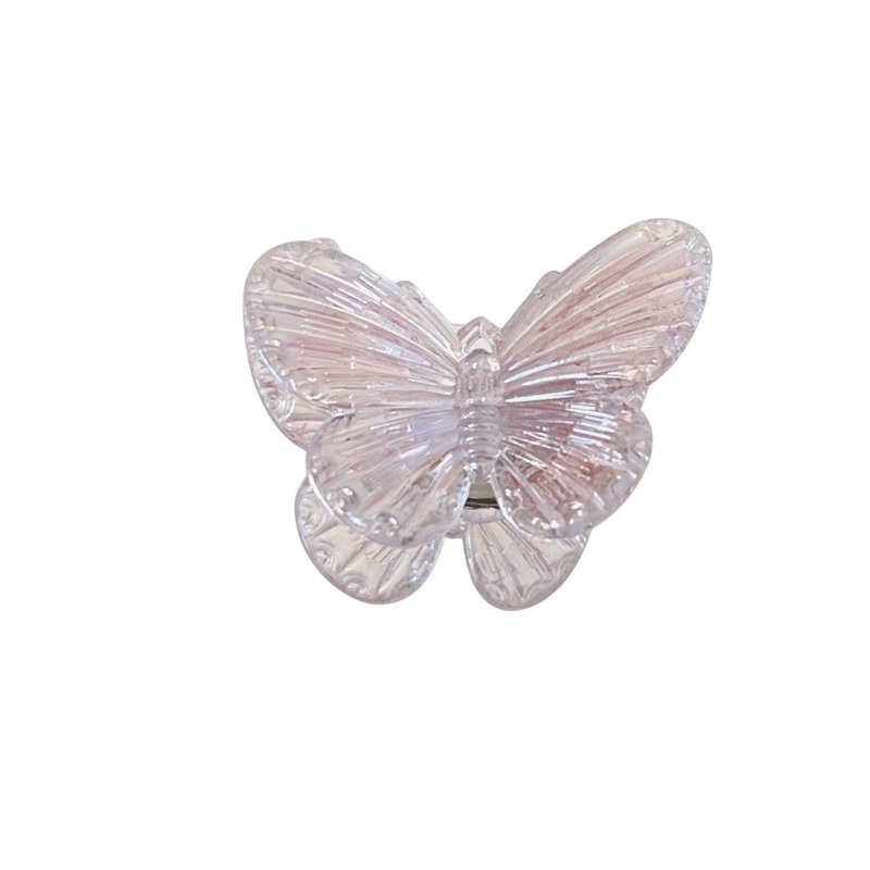 Kẹp Tóc Hình Bướm Nhỏ Trong Suốt Dễ Thương Phong Cách Hàn Quốc