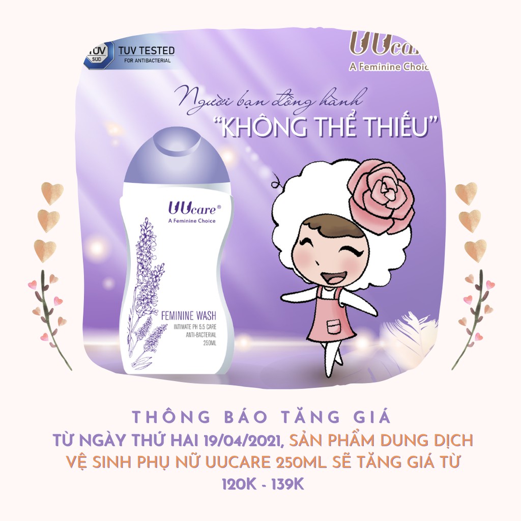 Mã bmbau50 giảm 50k đơn 150k dung dịch vệ sinh phụ nữ uucare 250ml - ảnh sản phẩm 2