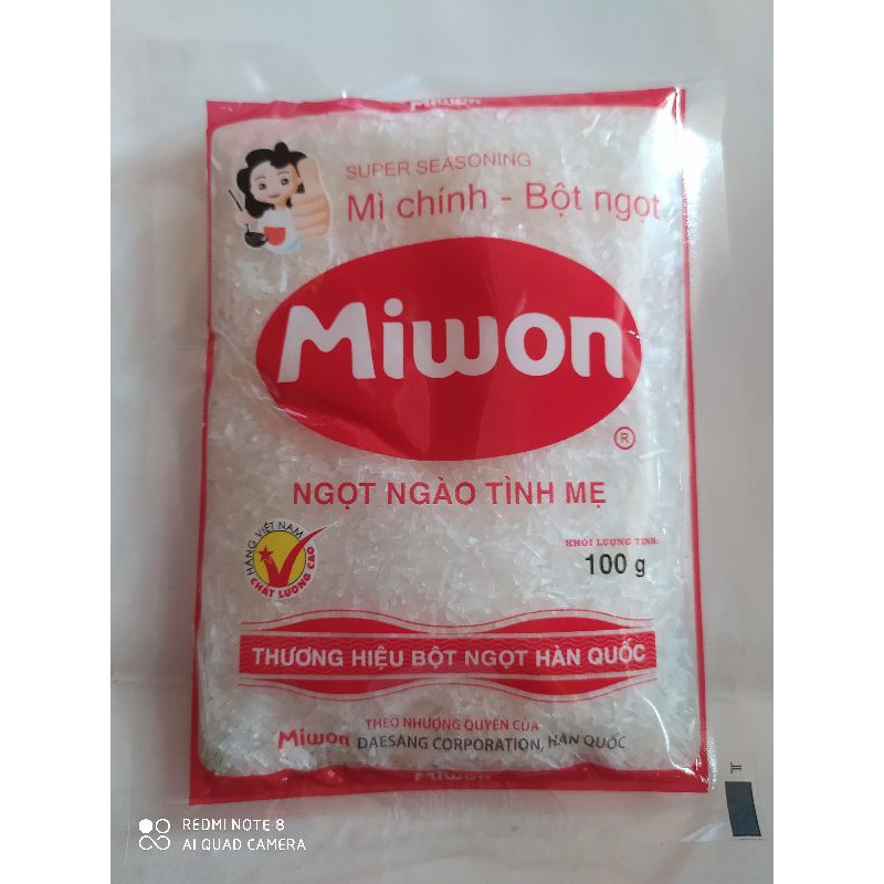 MÌ CHÍNH _BỘT NGỌT MIWON GÓI 100G