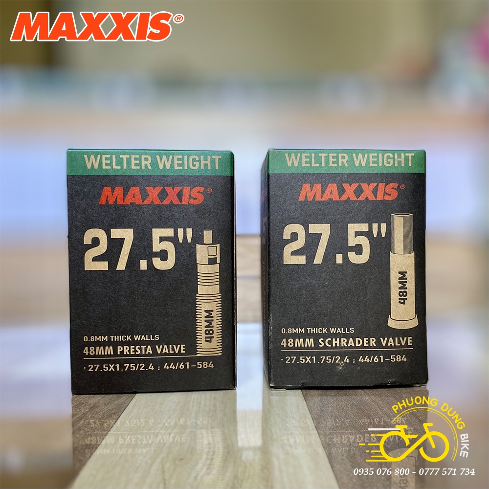 Ruột (Săm) xe đạp siêu nhẹ MAXXIS 27.5x1.75-2.4 AV/FV 48mm