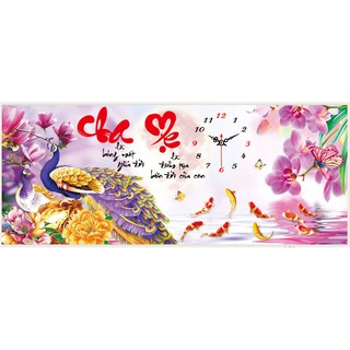 Tranh đính đá cha mẹ - lv080