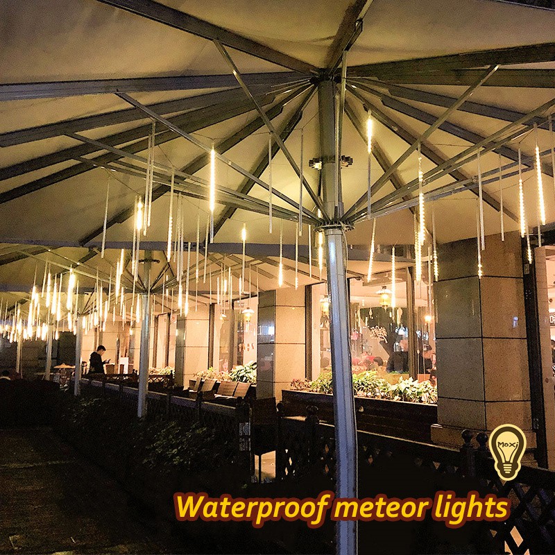 ĐÈN LED SAO BĂNG 8 ỐNG, MỖI ỐNG 30 CM TRANG TRÍ NHÀ CỬA, ĐƯỜNG PHỐ ，DECOR SÂN VƯỜN MOXI.