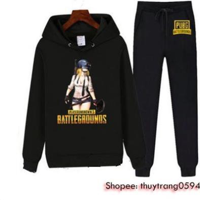 HOT- Set Áo Quần Nỉ Trò Chơi PUBG  Mobile Battlegrounds