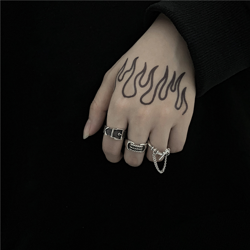 Nhẫn hợp kim phong cách punk cá tính cho nam và nữ 22015